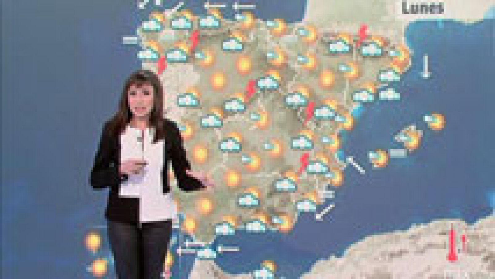 El tiempo: Temperaturas en ascenso, sobre todo en las islas Canarias, y tormentas en los sistemas montañosos | RTVE Play