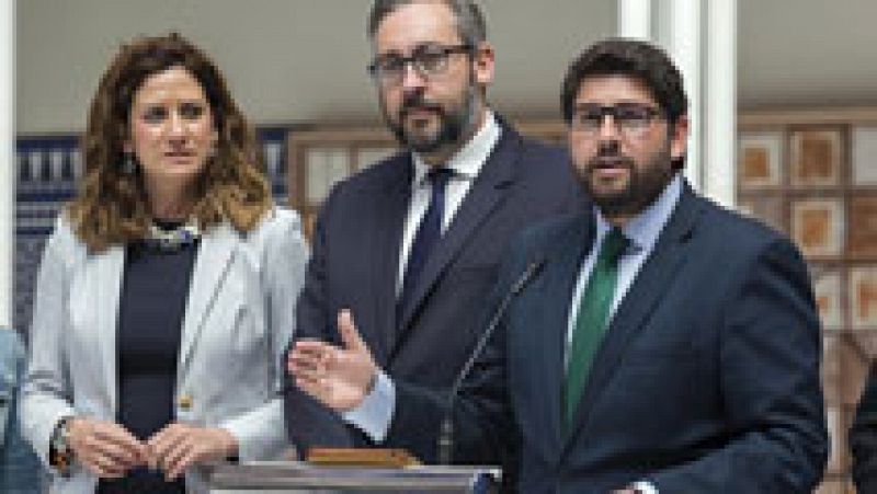 López Miras confía en el acuerdo con Cs en Murcia y pide "no perder más el tiempo"