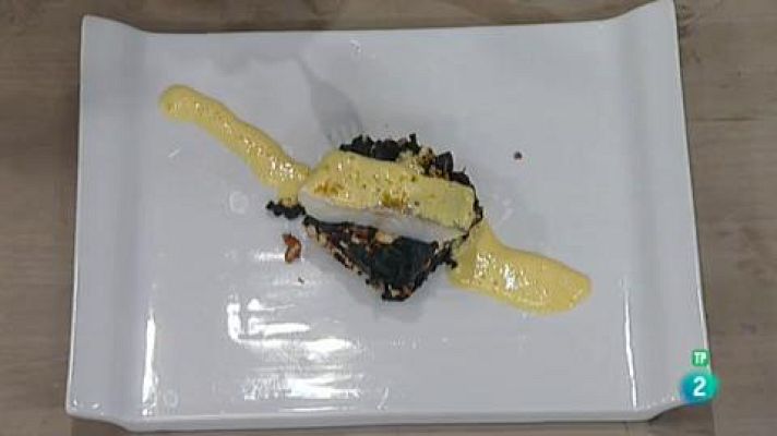RTVE Cocina - Bacalao al vapor con mahonesa de naranja y algas salteadas