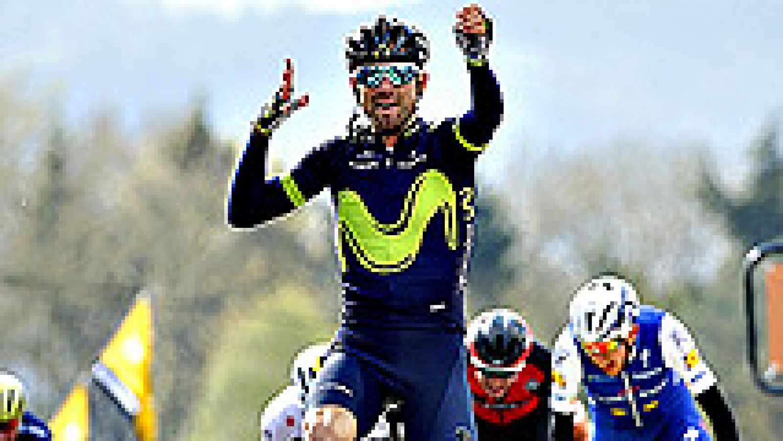 El español Alejandro Valverde (Movistar) se ha impuesto por quinta vez en la Flecha Valona -cuatro victorias consecutivas- tras una gran exhibición en el Muro de Huy, donde fue muy superior a todos sus rivales.