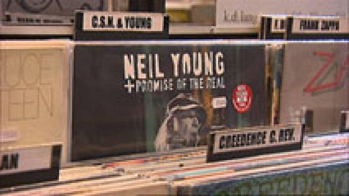 Telediario 1 - El mercado del vinilo abarca el 6% de las ventas físicas de música en España