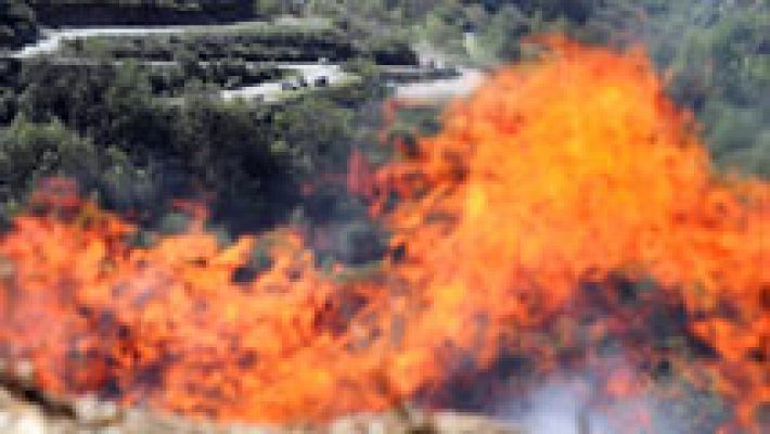 Telediario 1 - Aumenta el número de incendios activos en Asturias