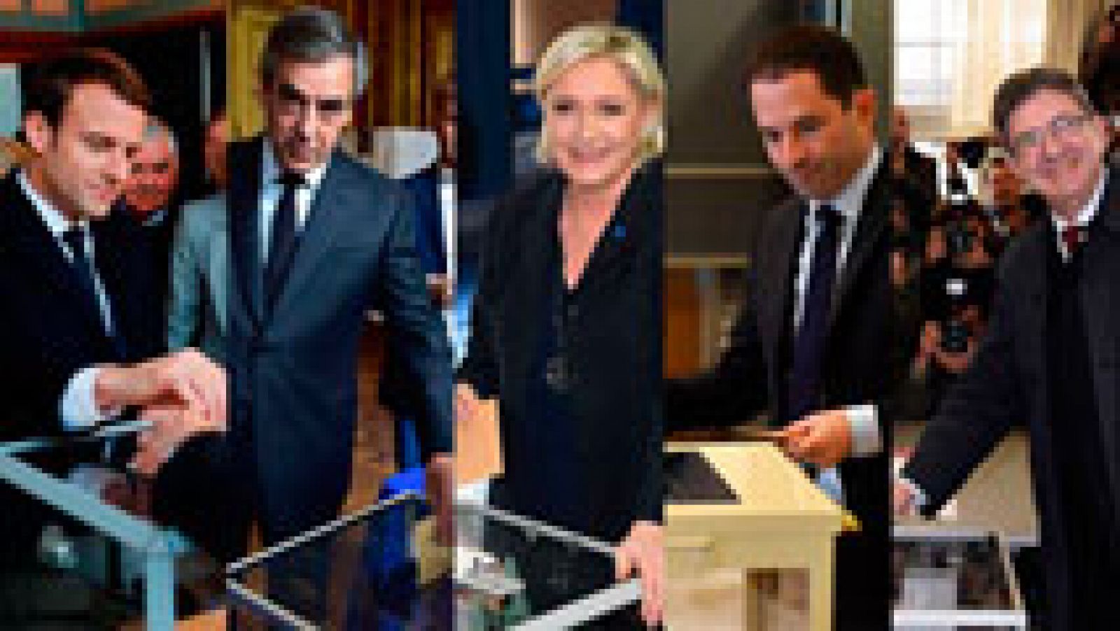 Los candidatos franceses votan en unas unas elecciones cruciales para Europa