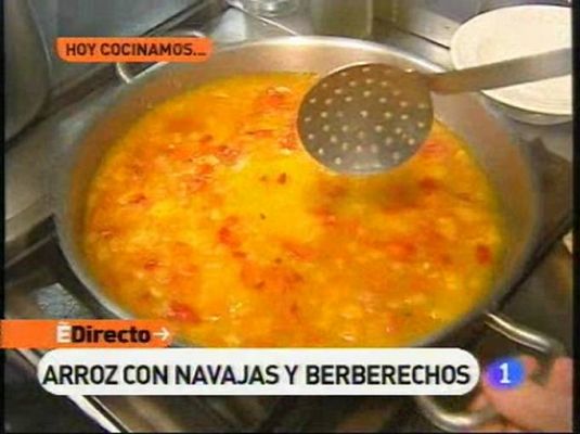 Arroz con berberechos y navajas