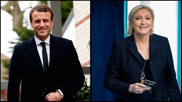  - El liberal Emmanuel Macron y la ultraderechista Marine Le Pen disputarán una segunda vuelta inédita