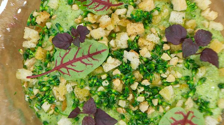 RTVE Cocina - Crema de brócoli con bacalao