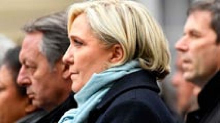 Macron y Le Pen coinciden en el homenaje al policía muerto 