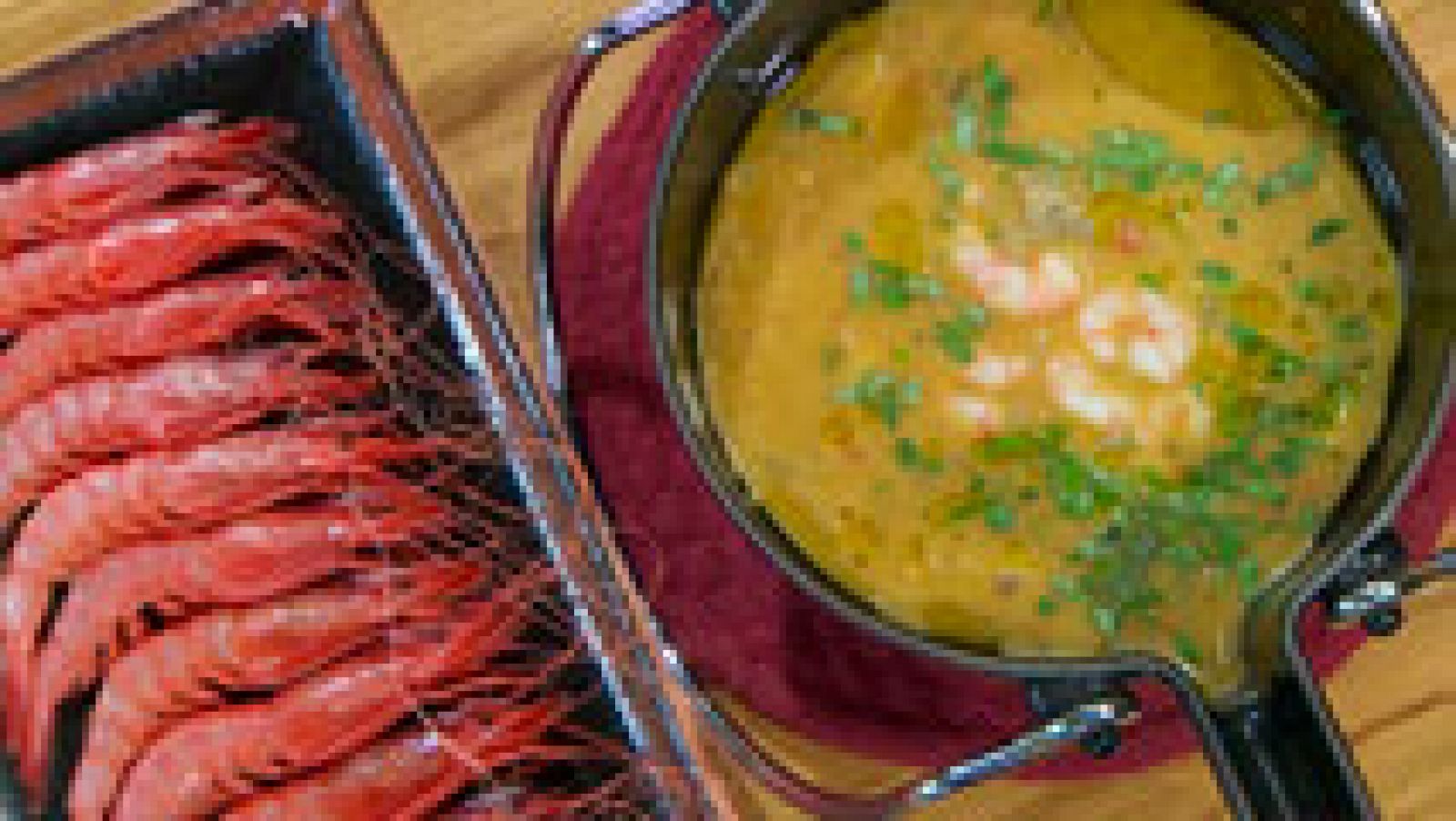 Torres en la cocina - Sopa de gambas 