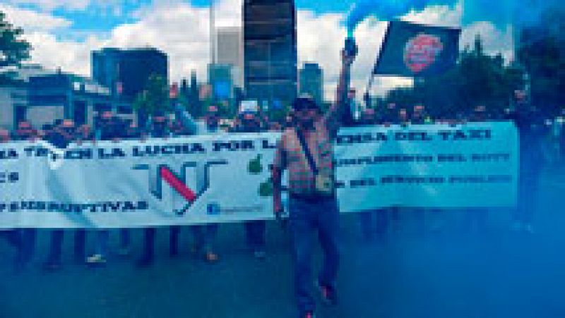 Los taxistas, en protesta contra el intrusismo laboral