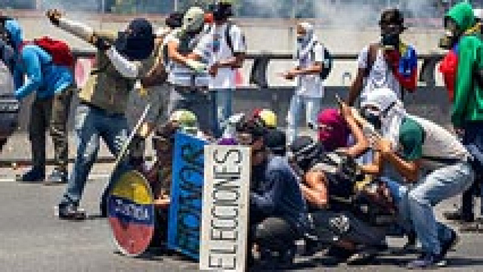 Telediario 1: Las calles de Caracas viven una nueva jornada de protestas | RTVE Play