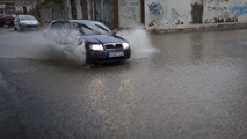 El temporal de lluvia inunda Huelva con mas de 110 litros por metro cuadrado