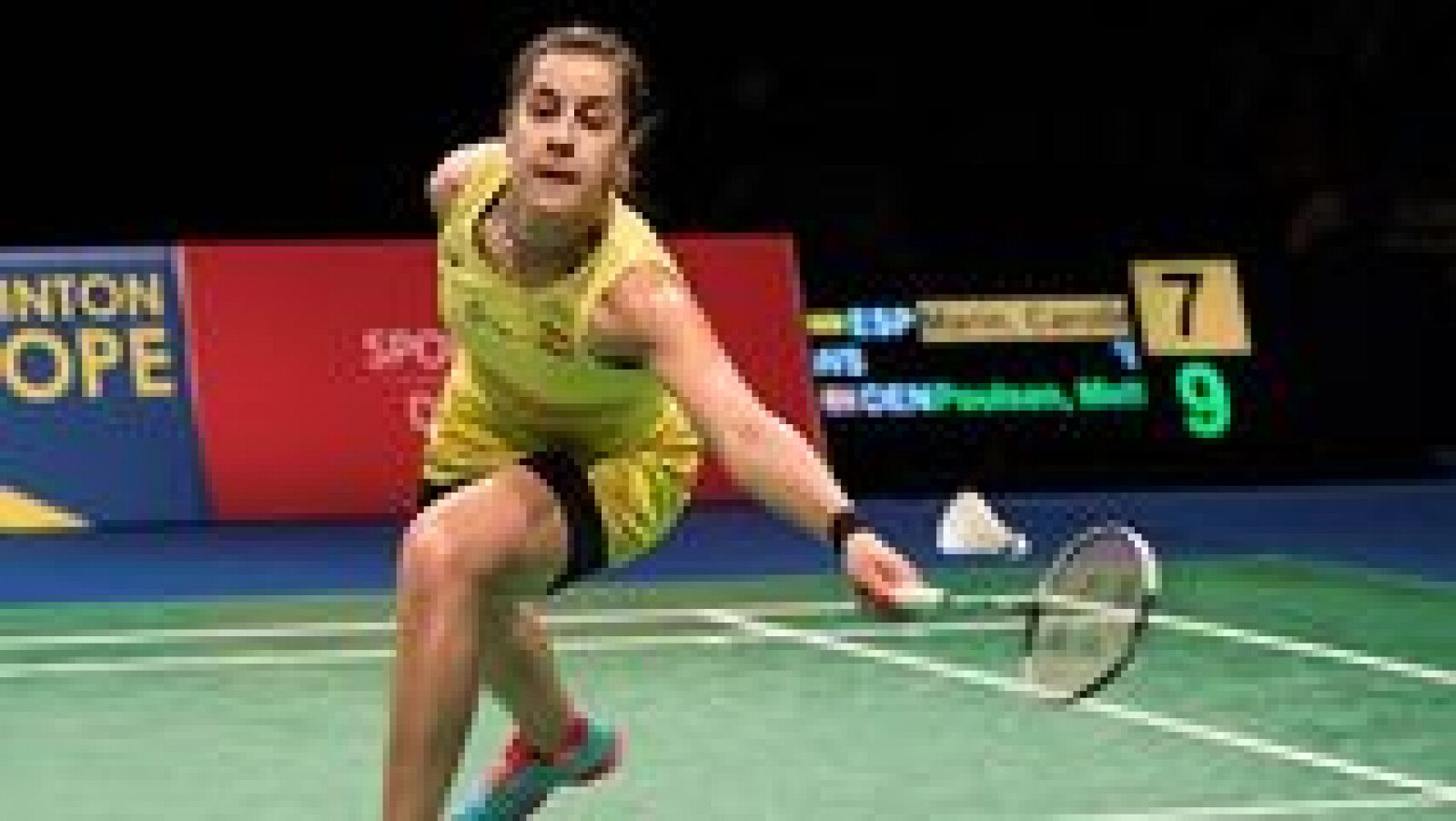 Bádminton - Campeonato de Europa. Semifinal: C. Marín - M. Poulsen - ver ahora