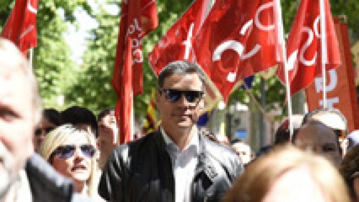 Telediario 1 - Los candidatos a liderar a PSOE rechazan la moción de censura propuesta por Podemos