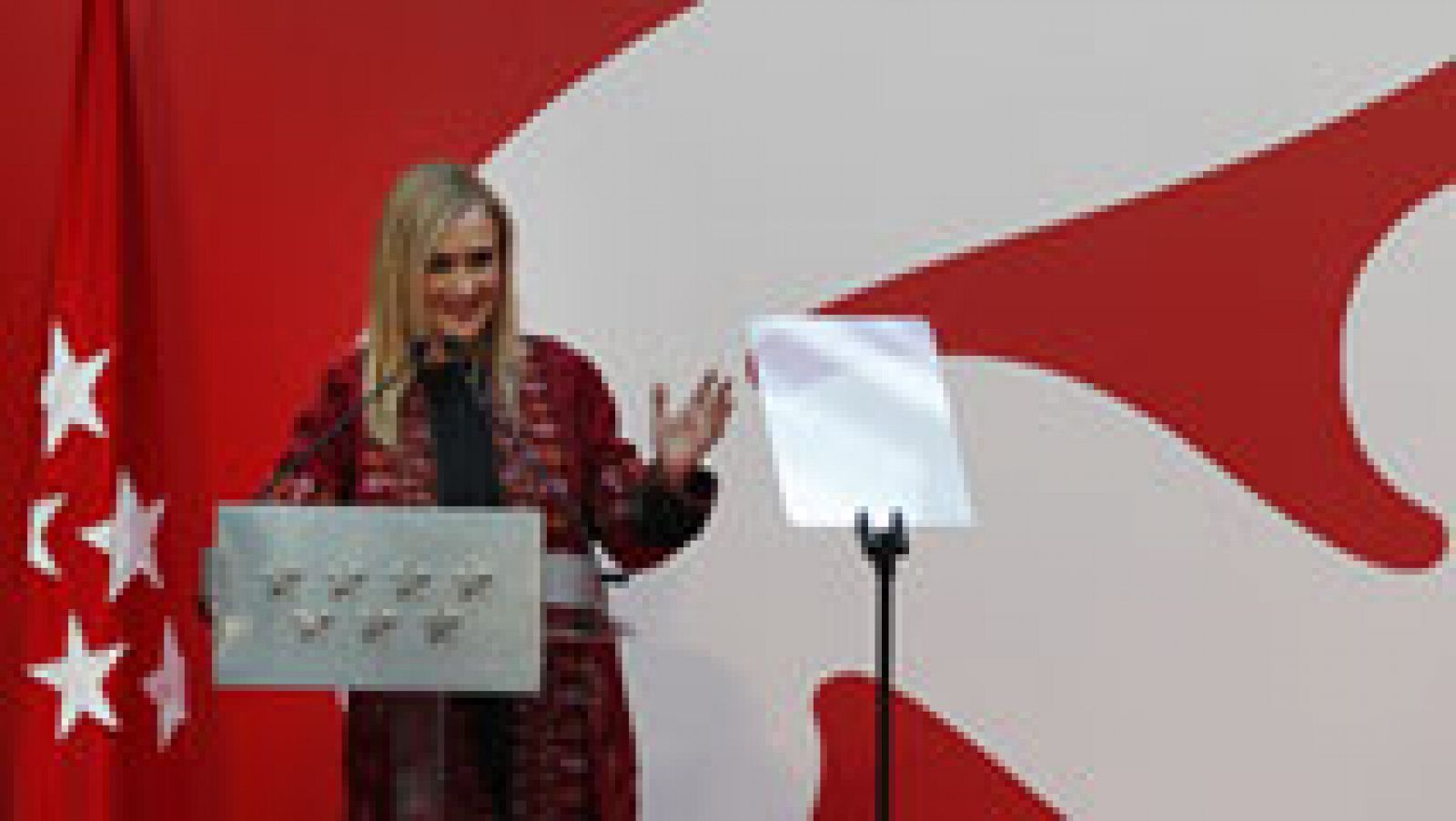 Telediario 1: Cristina Cifuentes pide unidad contra la corrupción, a la vez que se compromete a liderar la regeneración democrática | RTVE Play