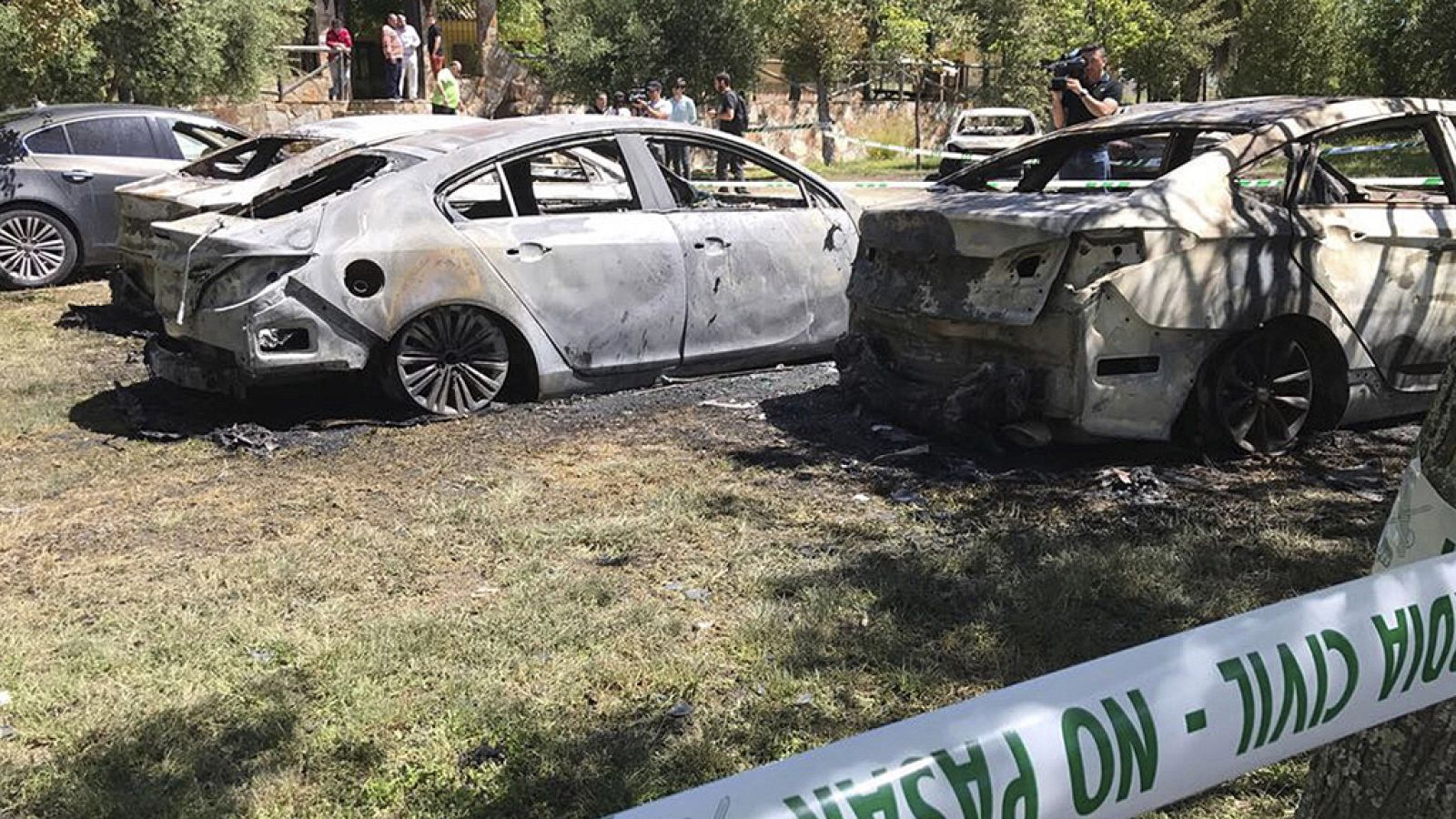 Queman nueve vehículos de Cabify que prestaban servicio en la Feria de Abril