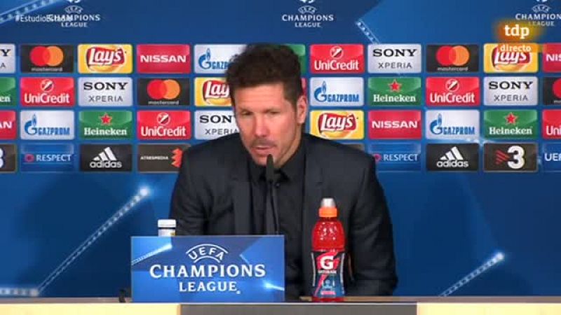 El argentino Diego Simeone, entrenador del Atlético de Madrid, remarcó este martes, tras la derrota 3-0 ante el Real Madrid en la Liga de Campeones, que levantar la eliminatoria "es imposible, dificilísimo, complicado... pero el fútbol es maravilloso