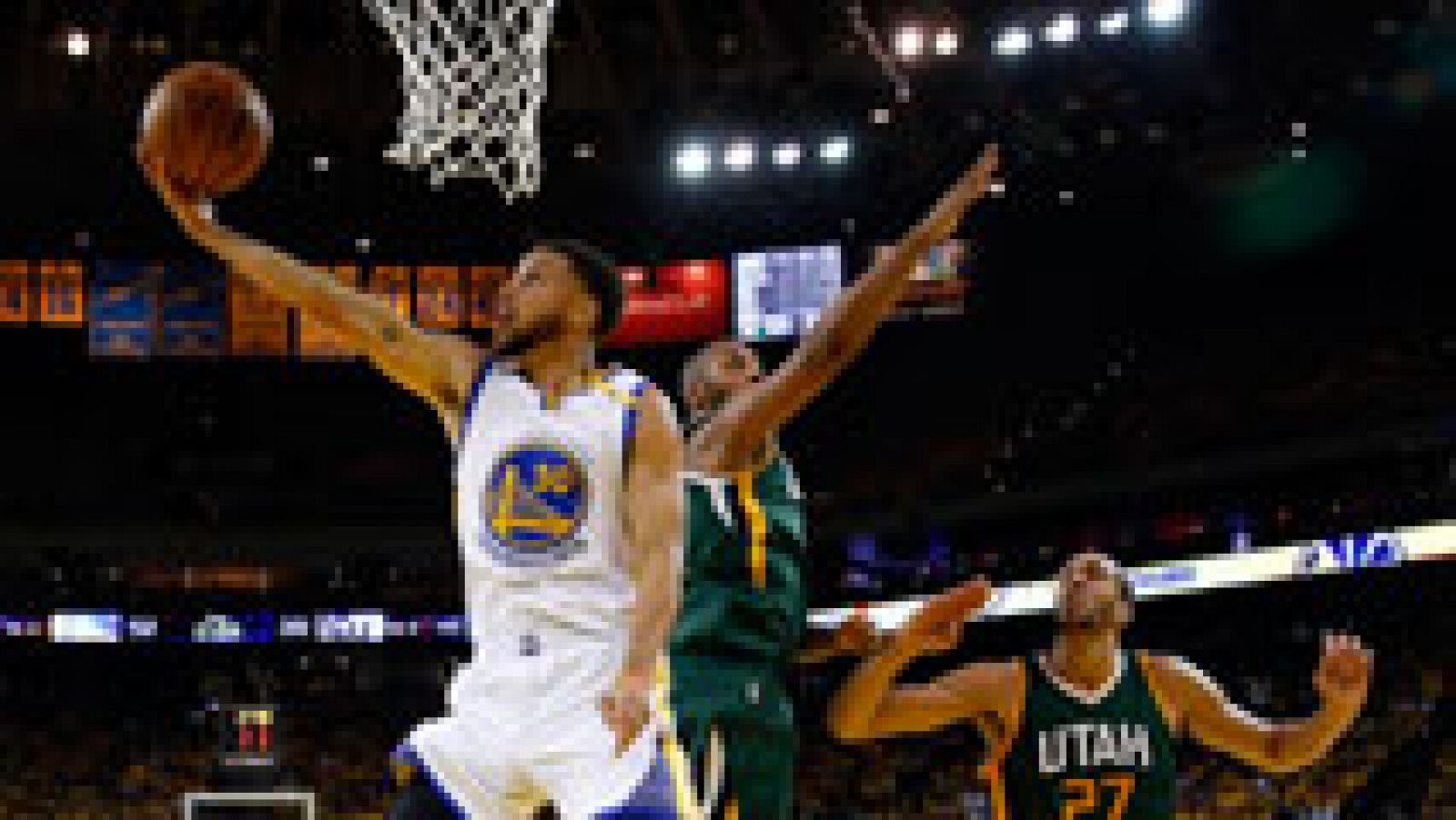 Telediario 1: Curry y los Warriors toman ventaja en la serie contra los Jazz | RTVE Play