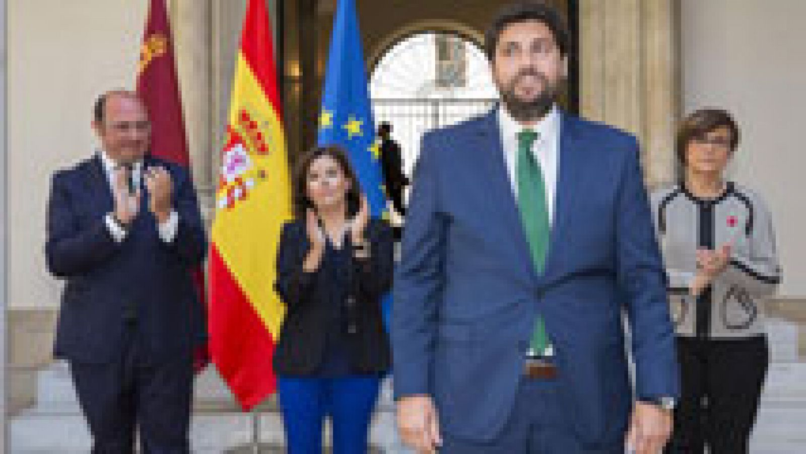 Telediario 1: Fernando López Miras jura como presidente de la Región de Murcia y promete empleo y bajar impuestos | RTVE Play
