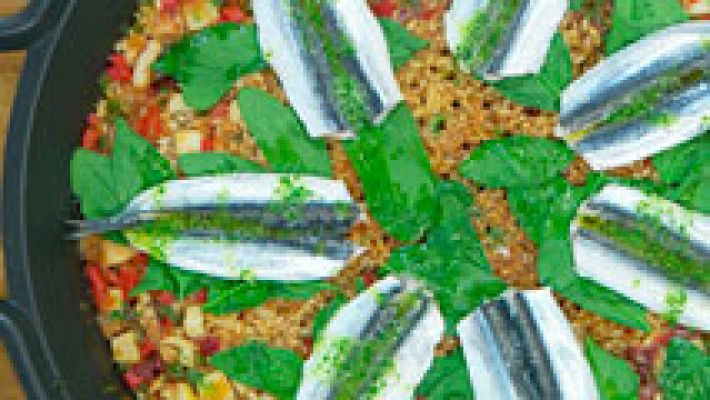 Arroz con boquerones 