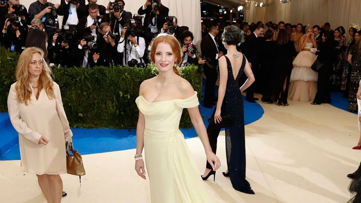 Telediario 1 - Jessica Chastain presenta en Madrid "El caso Sloane¿, el nuevo thriller que protagoniza