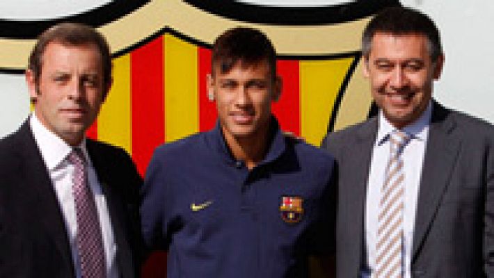 Telediario 1 - El juez envía a juicio a Neymar, Bartomeu, Rosell y el Barça por su fichaje