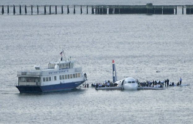  - Imágenes del amerizaje en el Hudson