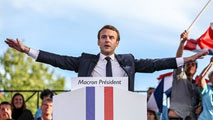 Telediario 1 - Marine Le Pen y Emmanuel Macron apuran las últimas horas de campaña