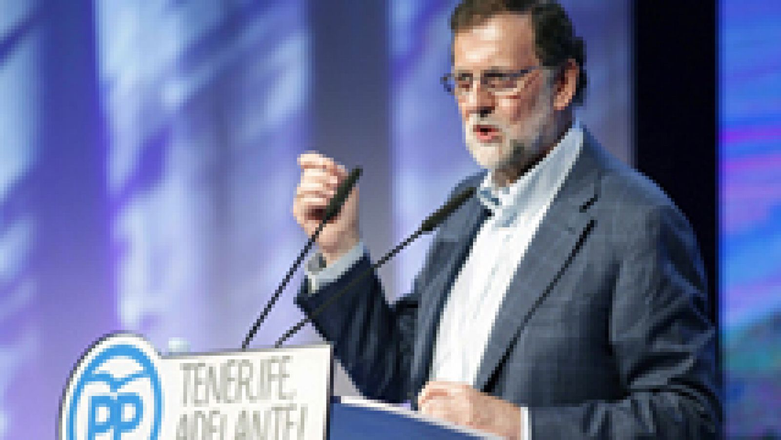 Telediario 1: Rajoy ha participado en el congreso del PP en Tenerife | RTVE Play