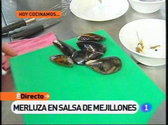 Merluza en salsa de mejillones