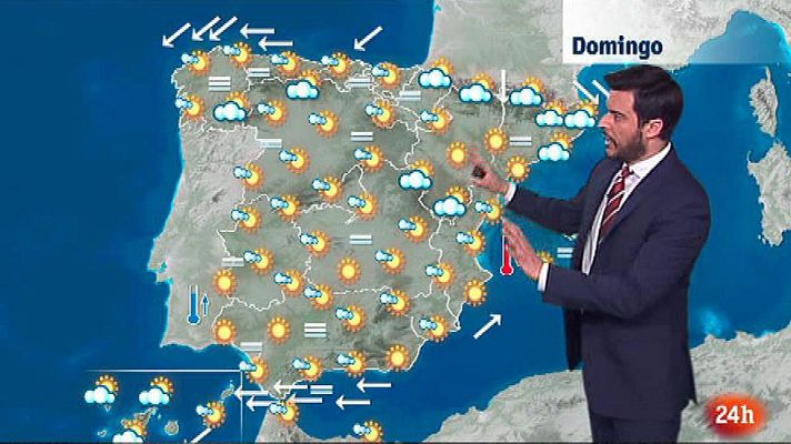 El tiempo - Cielos poco nubosos y ascenso de temperaturas en el oeste peninsular