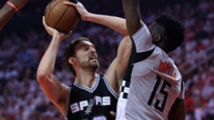 Telediario 1 - Gasol pierde ante Houston e Ibaka se despide de los playoffs