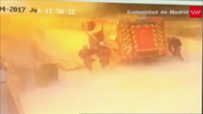 Telediario 1 - Así fue la segunda explosión de la planta de residuos de Arganda del Rey