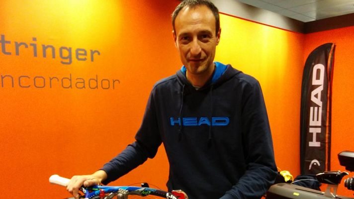 Madrid Open de Tenis - Xavi Segura: "El cordaje es fundamental en el tenis, porque es un deporte de sensaciones"