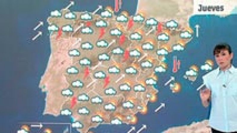 El Tiempo - Un frente ha llegado desde el oeste y está cruzando rápidamente la Península hacia el este. 