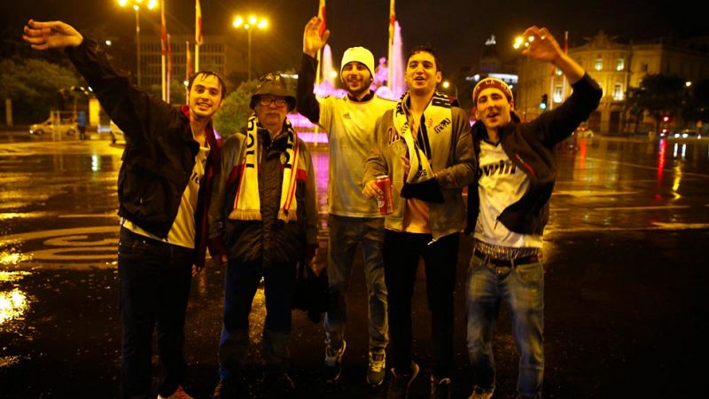 As vivieron las aficiones el derbi madrileo de la Champions | Ver