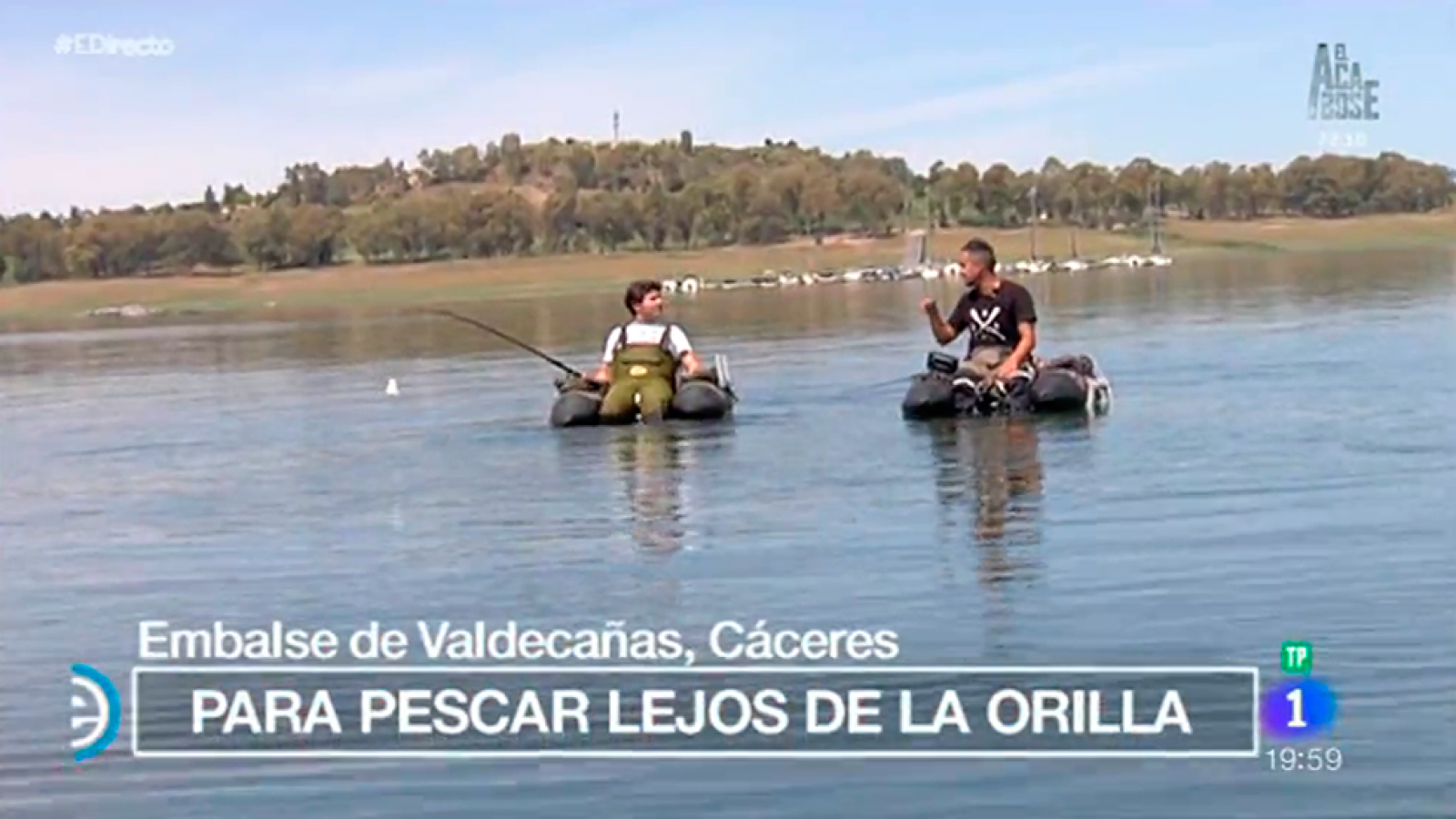 España Directo - Aprendemos a pescar con pato en Cáceres