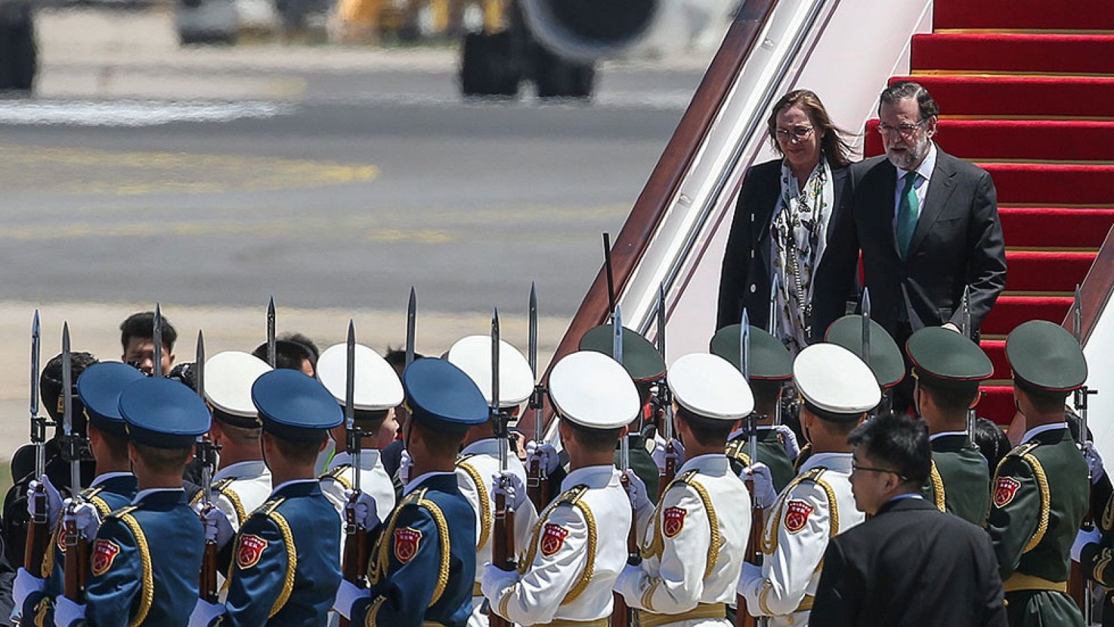 Rajoy llega a Pekín para asistir al foro sobre la Nueva Ruta de la Seda