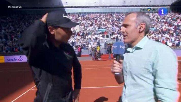 Madrid Open de Tenis - Nadal, tras ganar a Djokovic: "Es un día muy bonito"
