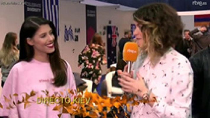 Eurovisión - Demi, la representante griega, le desea suerte a Manel