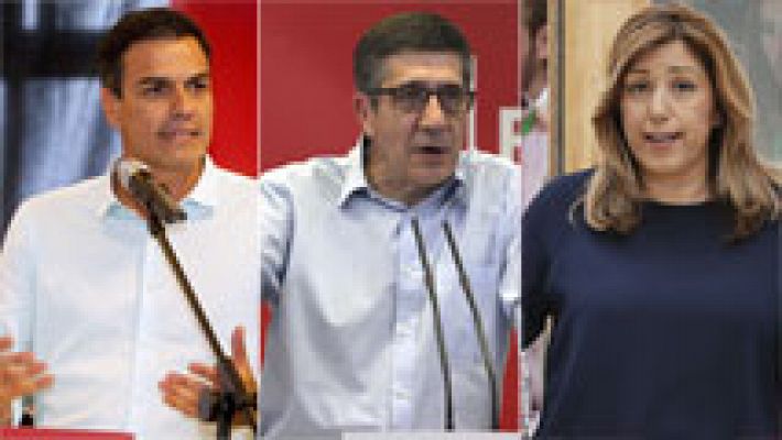 Los aspirantes a liderar el PSOE enfrentan sus proyectos en el debate de este lunes en Ferraz