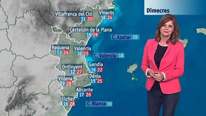 L'informatiu - Comunitat Valenciana - El tiempo en la Comunidad Valenciana - 16/05/17