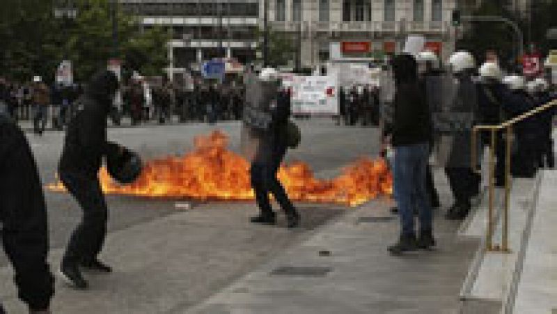 Grecia vive su primera huelga general del año
