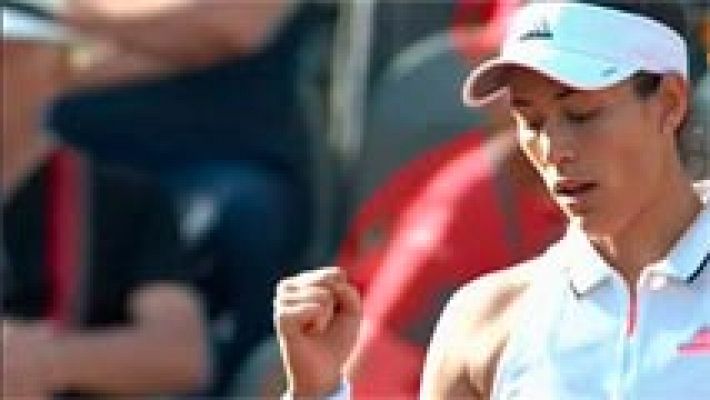 Muguruza pasa a cuartos de Roma tras acabar con la alemana Georges