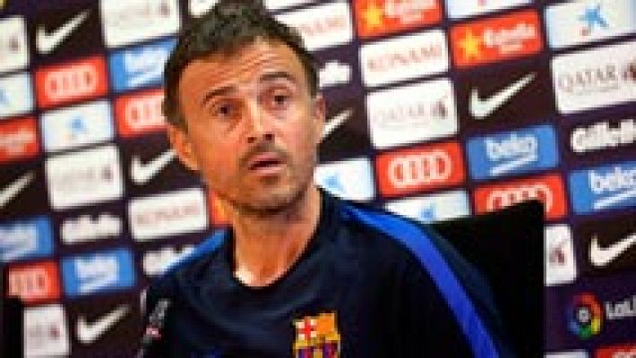 Telediario 1 - Luis Enrique: "No me voy, el próximo año estaré en la grada con los culés"