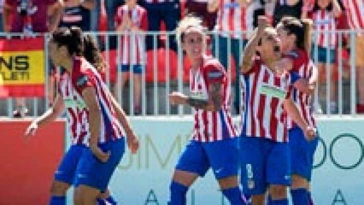 Telediario 1 - El Atlético de Madrid, campeón de la Liga de fútbol femenino