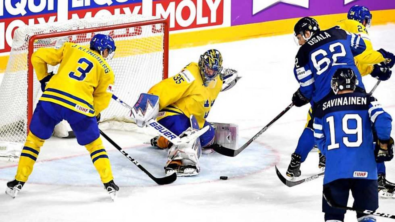 Hockey Hielo - Campeonato del Mundo Masculino 2017. 2ª Semifinal: Suecia - Finlandia