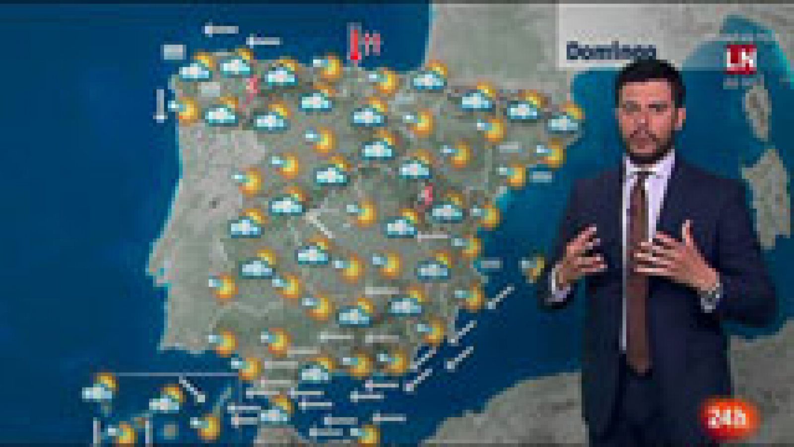 El tiempo: Levante muy fuerte en Cádiz y más calor en el norte | RTVE Play