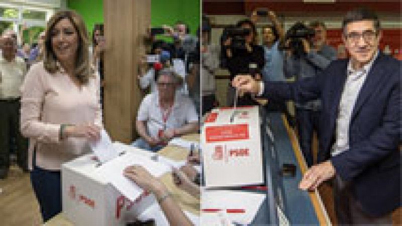 Díaz y López votan convencidos de que la recuperación del PSOE comenzará este lunes