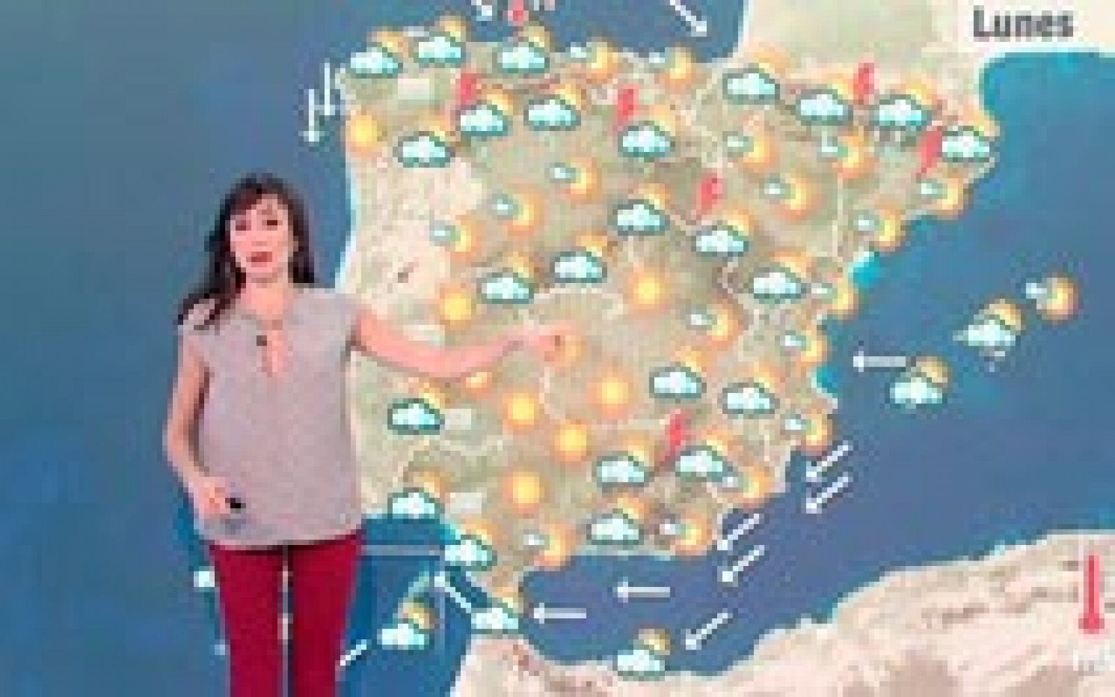 Baja la temperatura en el Cantábrico y sube en el sureste peninsular - El tiempo | Ver