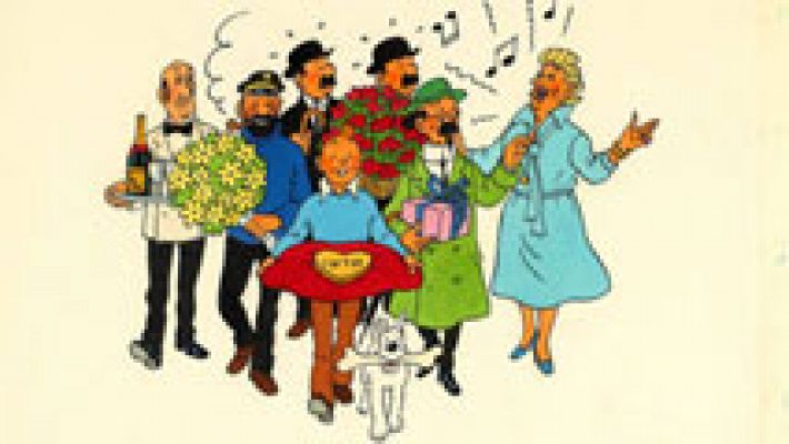 Telediario 1 - Se cumplen 110 años del nacimiento del belga Hergé, creador de Tintín